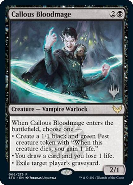 Callous Bloodmage - Promo Pack: Strixhaven Magic: The Gathering trading card