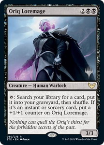 Oriq Loremage - Promo Pack: Strixhaven (PPSTX) #80p - Rare Magic: The Gathering Trading Card