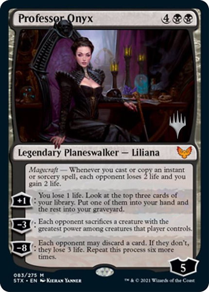 Professor Onyx - Promo Pack: Strixhaven Magic: The Gathering trading card