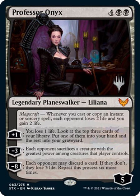Professor Onyx - Promo Pack: Strixhaven Magic: The Gathering trading card
