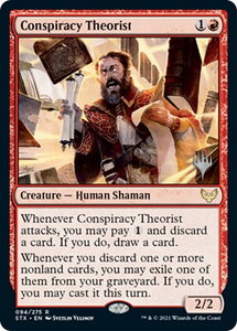 Conspiracy Theorist - Promo Pack: Strixhaven (PPSTX) #94p - Rare Magic: The Gathering Trading Card