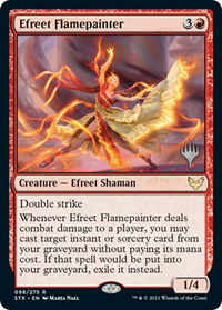 Efreet Flamepainter - Promo Pack: Strixhaven (PPSTX) #98p - Rare Magic: The Gathering Trading Card
