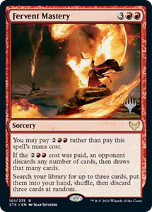 Fervent Mastery - Promo Pack: Strixhaven (PPSTX) #101p - Rare Magic: The Gathering Trading Card