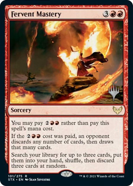 Fervent Mastery - Promo Pack: Strixhaven Magic: The Gathering trading card