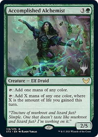 Accomplished Alchemist - Promo Pack: Strixhaven (PPSTX) #119p - Rare Magic: The Gathering Trading Card