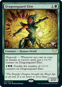 Dragonsguard Elite - Promo Pack: Strixhaven (PPSTX) #127p - Rare Magic: The Gathering Trading Card