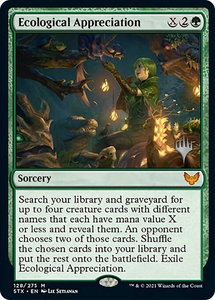 Ecological Appreciation - Promo Pack: Strixhaven (PPSTX) #128p - Mythic Rare Magic: The Gathering Trading Card