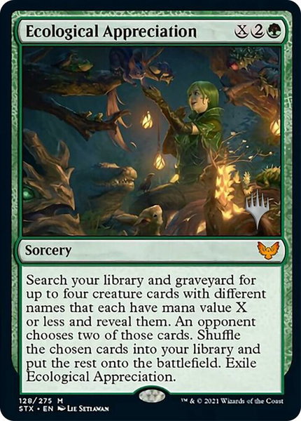 Ecological Appreciation - Promo Pack: Strixhaven Magic: The Gathering trading card