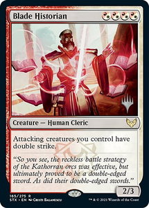 Blade Historian - Promo Pack: Strixhaven (PPSTX) #165p - Rare Magic: The Gathering Trading Card