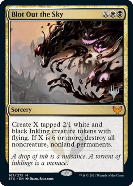 Blot Out the Sky trading card from Promo Pack: Strixhaven Blot Out the Sky - Promo Pack: Strixhaven Magic: The Gathering trading card