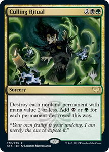 Culling Ritual - Promo Pack: Strixhaven (PPSTX) #172p - Rare Magic: The Gathering Trading Card