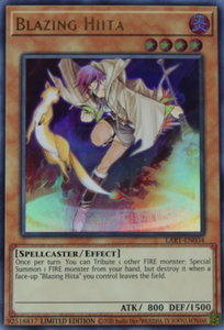 Blazing Hiita - The Lost Art Promotion (LART) #LART-EN034 - Ultra Rare YuGiOh Trading Card