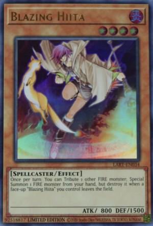 Blazing Hiita trading card from The Lost Art Promotion Blazing Hiita - The Lost Art Promotion YuGiOh trading card