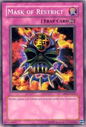 Mask of Restrict - Dark Beginning 1 YuGiOh trading card