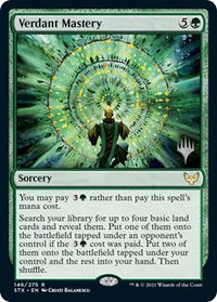 Verdant Mastery - Promo Pack: Strixhaven (PPSTX) #146p - Rare Magic: The Gathering Trading Card