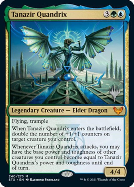 Tanazir Quandrix trading card from Promo Pack: Strixhaven Tanazir Quandrix - Promo Pack: Strixhaven Magic: The Gathering trading card