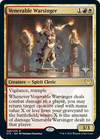 Venerable Warsinger - Promo Pack: Strixhaven (PPSTX) #246p - Rare Magic: The Gathering Trading Card
