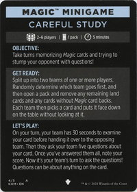 Magic Minigame: Careful Study - Kaldheim (KHM) #4 - Special Magic: The Gathering Trading Card