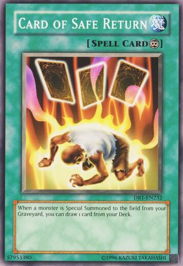Card of Safe Return trading card from Dark Beginning 1 Card of Safe Return - Dark Beginning 1 YuGiOh trading card
