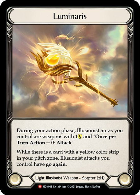 Luminaris trading card from Monarch Luminaris - Monarch Flesh and Blood trading card