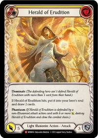 Herald of Erudition - Monarch (MON) #MON004 - Majestic Flesh and Blood Trading Card