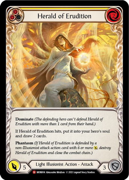 Herald of Erudition - Monarch Flesh and Blood trading card