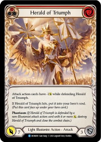 Herald of Triumph (Red) - Monarch (MON) #MON008 - Rare Flesh and Blood Trading Card
