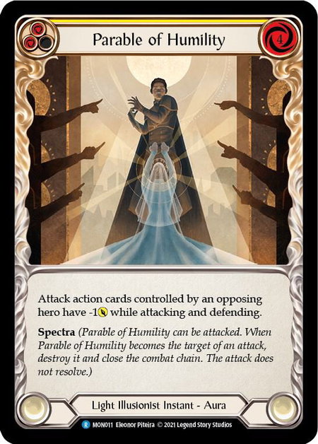 Parable of Humility - Monarch Flesh and Blood trading card