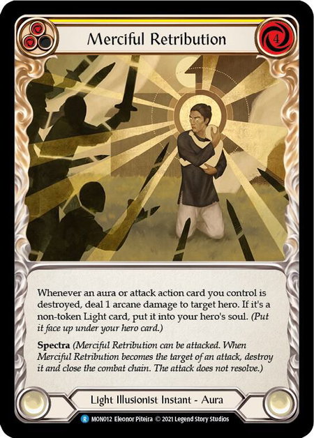 Merciful Retribution - Monarch Flesh and Blood trading card