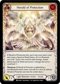 Herald of Protection (Yellow) - Monarch (MON) #MON015 - Common Flesh and Blood Trading Card
