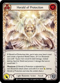 Herald of Protection (Blue) - Monarch (MON) #MON016 - Common Flesh and Blood Trading Card