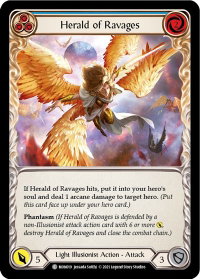 Herald of Ravages (Blue) - Monarch (MON) #MON019 - Common Flesh and Blood Trading Card