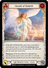 Herald of Rebirth (Blue) - Monarch (MON) #MON022 - Common Flesh and Blood Trading Card