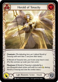Herald of Tenacity (Blue) - Monarch (MON) #MON025 - Common Flesh and Blood Trading Card