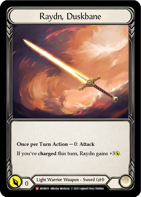 Raydn, Duskbane trading card from Monarch Raydn, Duskbane - Monarch Flesh and Blood trading card