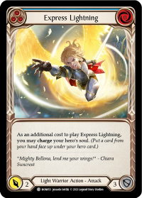 Express Lightning (Blue) - Monarch (MON) #MON053 - Common Flesh and Blood Trading Card