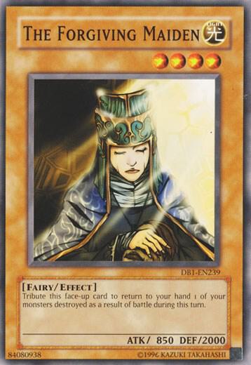 The Forgiving Maiden - Dark Beginning 1 YuGiOh trading card