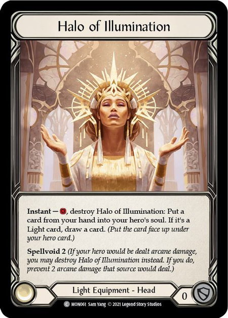 Halo of Illumination trading card from Monarch Halo of Illumination - Monarch Flesh and Blood trading card