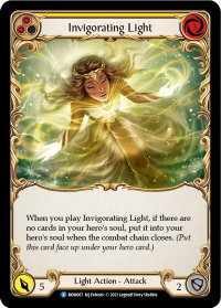 Invigorating Light (Yellow) - Monarch (MON) #MON067 - Rare Flesh and Blood Trading Card