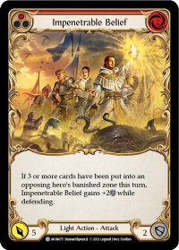 Impenetrable Belief (Red) - Monarch (MON) #MON075 - Common Flesh and Blood Trading Card