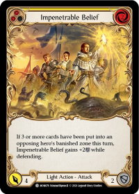 Impenetrable Belief (Yellow) - Monarch (MON) #MON076 - Common Flesh and Blood Trading Card