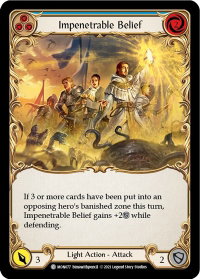 Impenetrable Belief (Blue) - Monarch (MON) #MON077 - Common Flesh and Blood Trading Card
