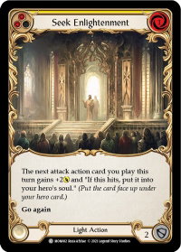 Seek Enlightenment (Yellow) - Monarch (MON) #MON082 - Common Flesh and Blood Trading Card