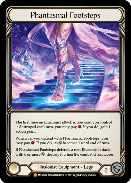 Phantasmal Footsteps trading card from Monarch Phantasmal Footsteps - Monarch Flesh and Blood trading card