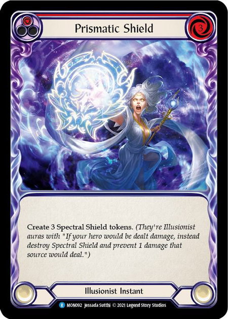 Prismatic Shield (Red) trading card from Monarch Prismatic Shield (Red) - Monarch Flesh and Blood trading card