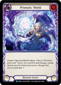 Prismatic Shield (Yellow) - Monarch (MON) #MON093 - Rare Flesh and Blood Trading Card