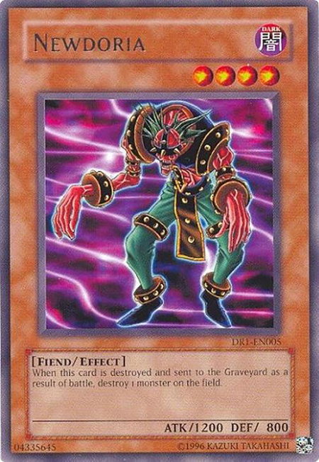 Newdoria trading card from Dark Revelation Volume 1 Newdoria - Dark Revelation Volume 1 YuGiOh trading card