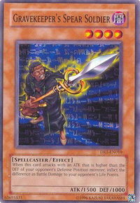 Gravekeeper's Spear Soldier - Dark Revelation Volume 1 (DR1) #DR1-EN010 - Common / Short Print YuGiOh Trading Card