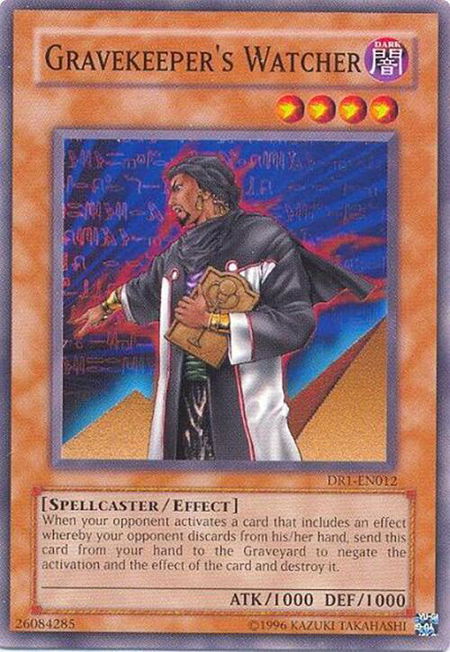 Gravekeeper's Watcher trading card from Dark Revelation Volume 1 Gravekeeper's Watcher - Dark Revelation Volume 1 YuGiOh trading card