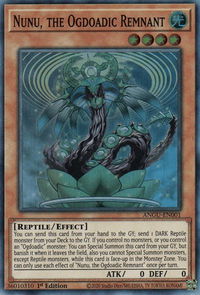 Nunu, the Ogdoadic Remnant - Ancient Guardians (ANGU) #ANGU-EN001 - Super Rare YuGiOh Trading Card